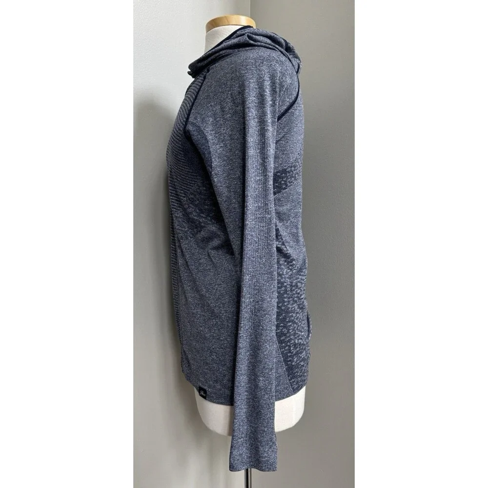 New Balance x J Crew Seamless Thumbhole Hoodie Navy - Size Medium